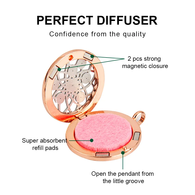 Сладостный парфюм медальон для хранения эфирных масел диффузор ожерелье женские