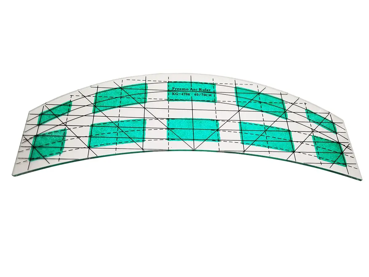 Нескользящая стеганая линейка freemo arc heart Liner 4 &quotX4&quot набор лоскутных шаблонов для
