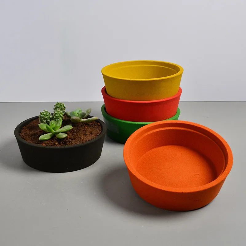 Керамический круглый цветочный горшок терракотовый Детский домашний офис De Cor