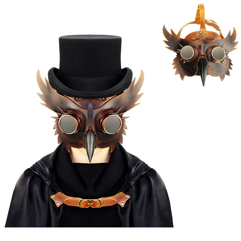 Стимпанк маска Чумного доктора длинный нос птица Косплэй Необычные маски