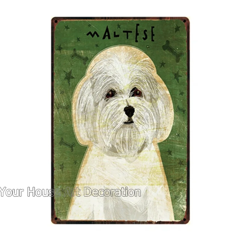 

Pet Shop Metal Tin Signs Dog And Cat Poster Home Decor Bar Wall Art Painting 20*30/ 7.8x11.8inch