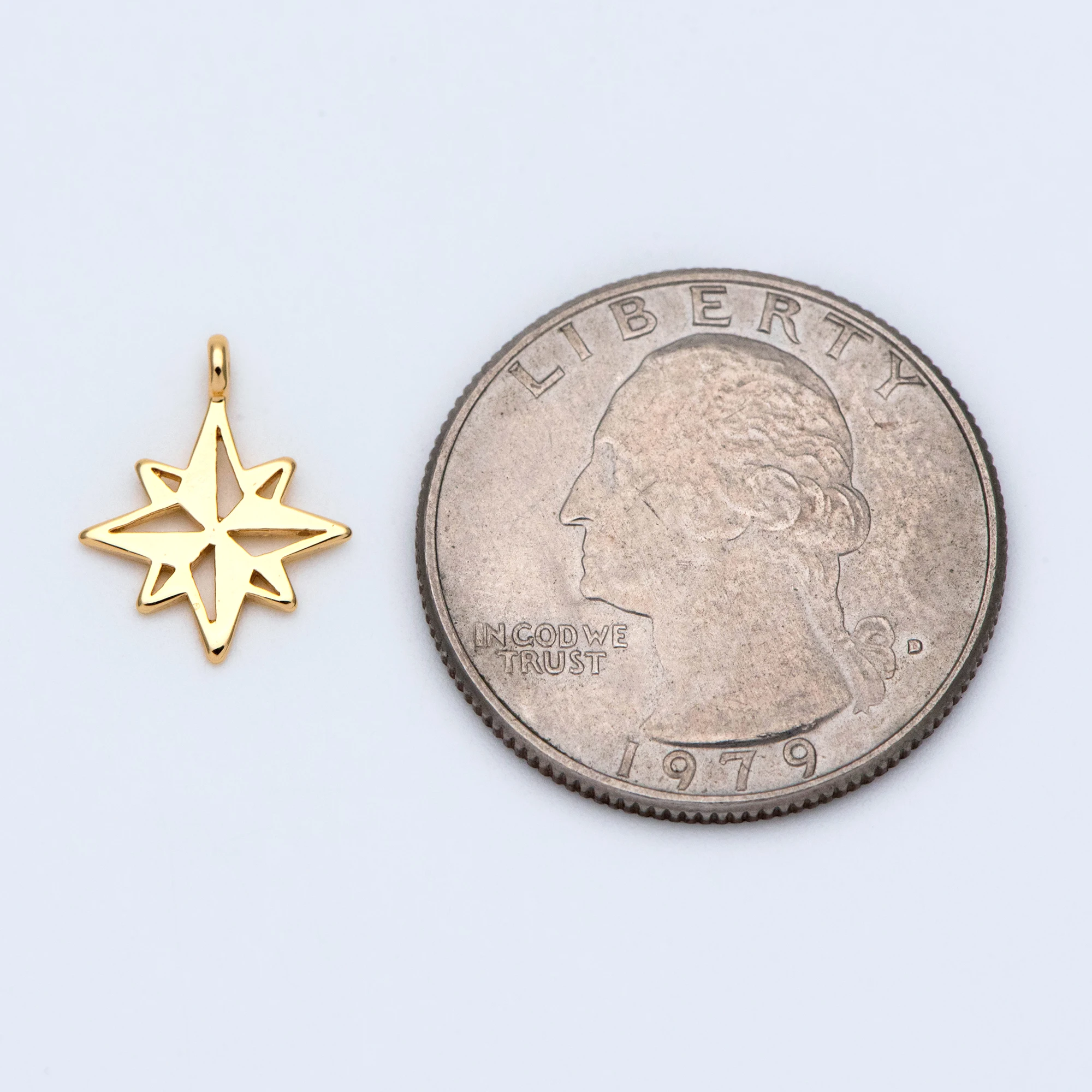 10 шт позолоченные латунные подвески в виде звезд 14x11 мм искусственная кожа