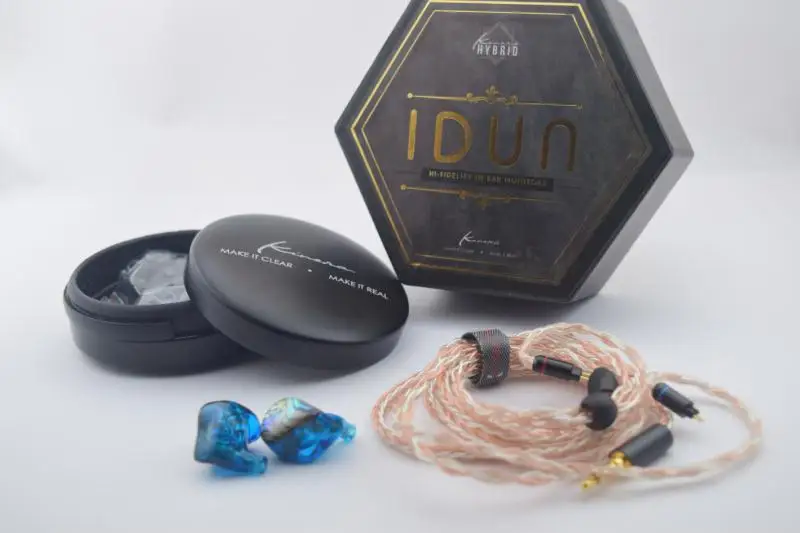 Внутриканальные наушники KINERA IDUN гибридные Hi Fi с монитором и 2 разъемами 2BA + 1DD 3