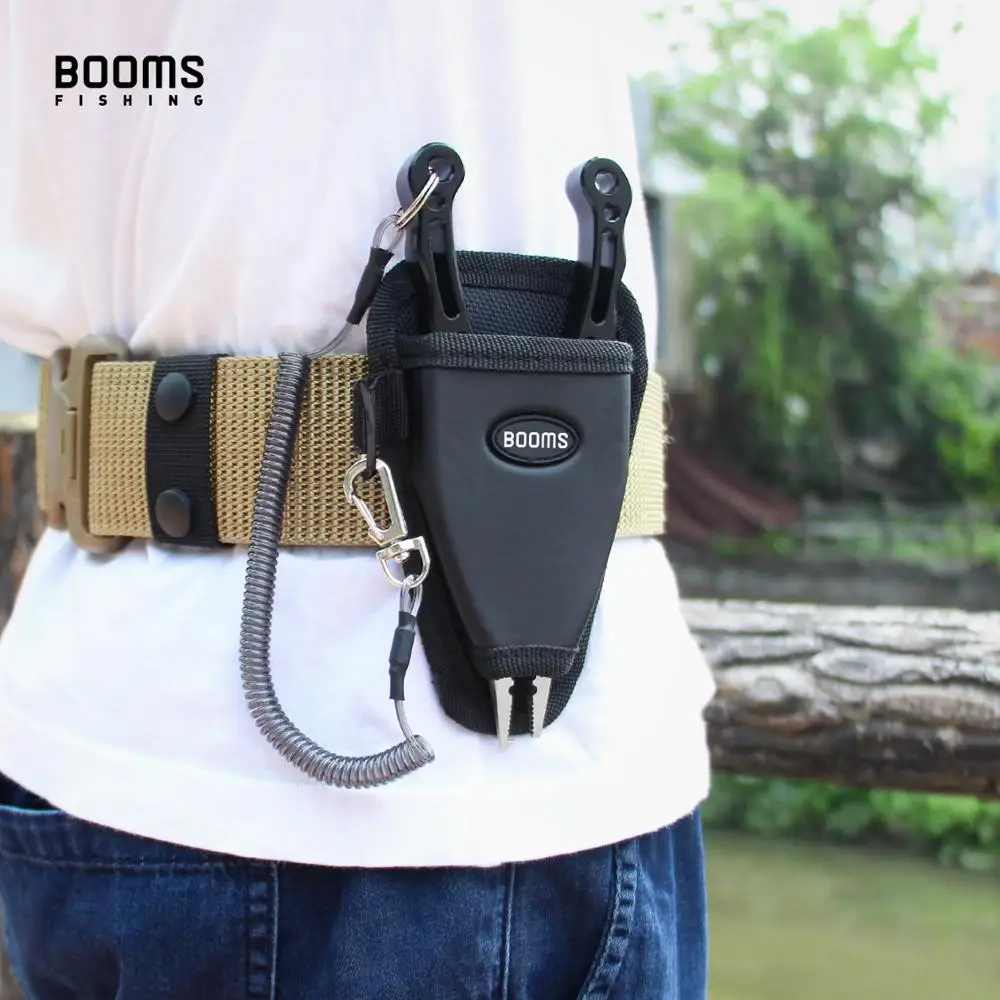 Booms Fishing P01 Fishing Pliers Sheath Suitable Vary Fishing Pliers Comes with Coiled Lanyard