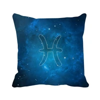 starry night pisces zodiac constellation throw pillow square cover