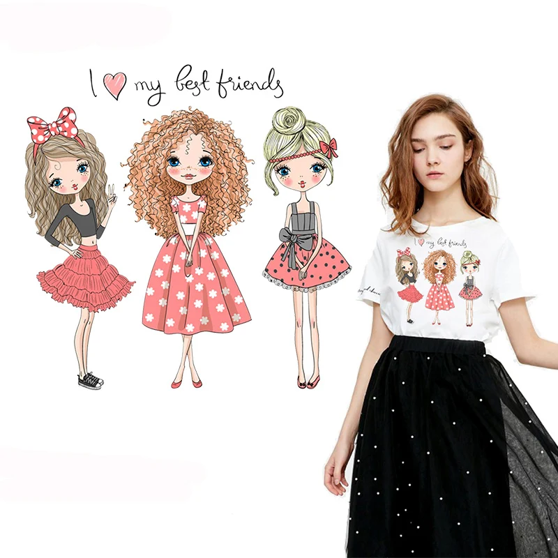 Модная виниловая термонаклейка Nicediy для девушек Термотрансферная наклейка