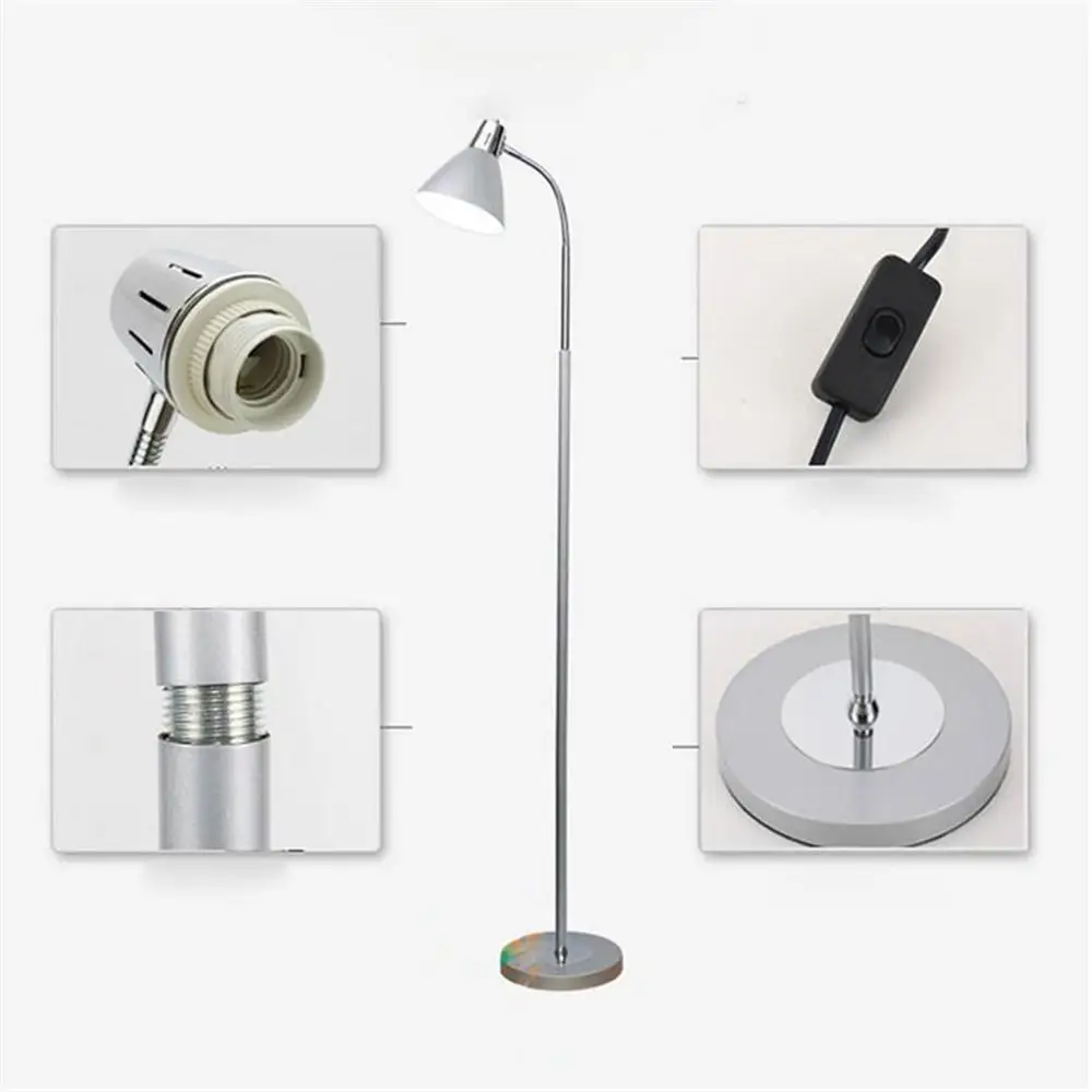 Розовый желтый красный Серый Черный напольная стоячая лампа Lampade da terra напольный