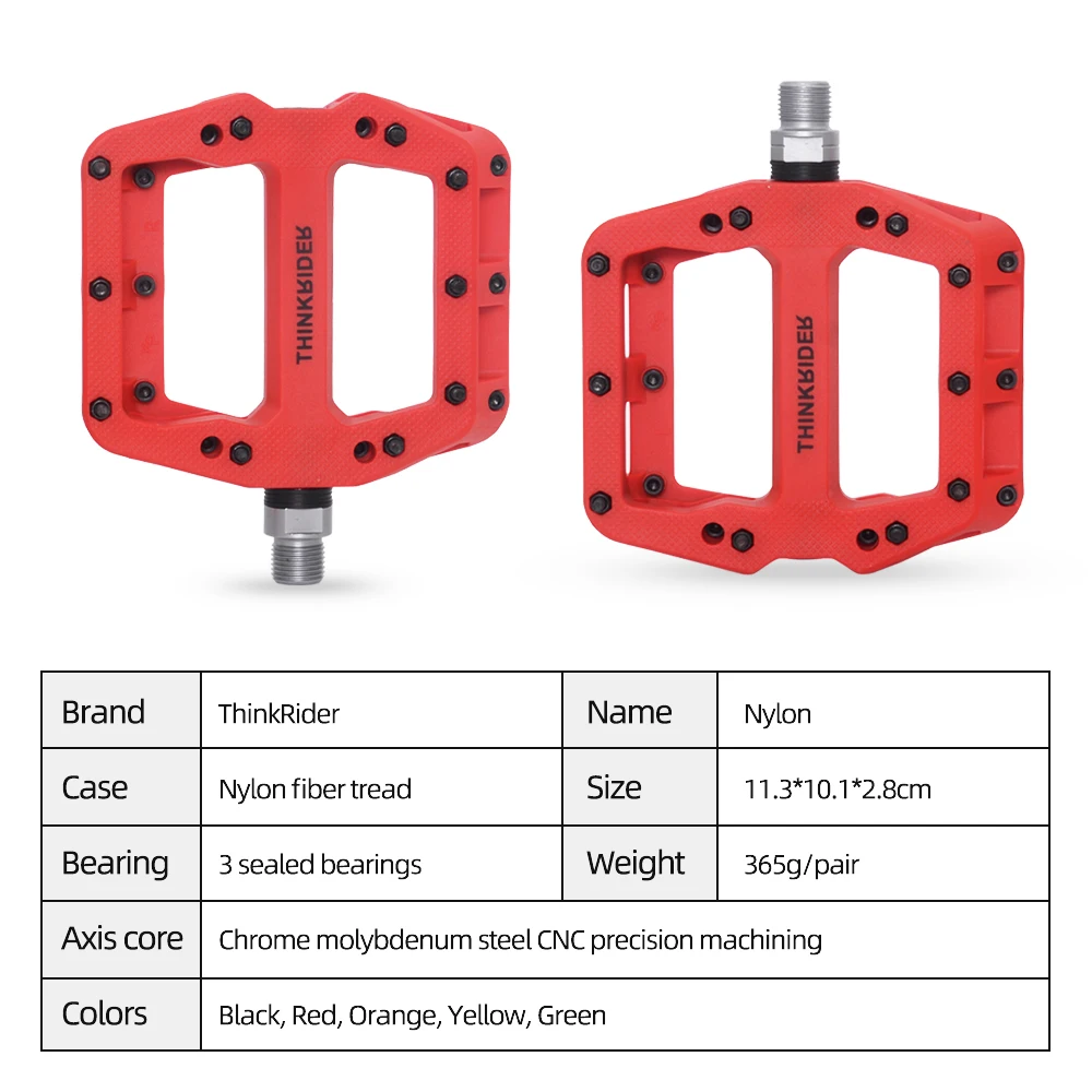 Велосипедные педали ThinkRider широкая платформа 3 герметичных подшипника для горных