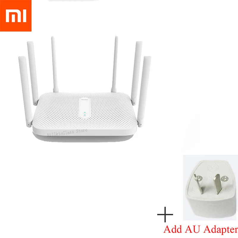 Xiaomi новейший Redmi AC2100 маршрутизатор 2000 м двухдиапазонный беспроводной маршрутизатор Wifi повторитель с 6 антеннами с высоким коэффициентом усиления широкий охват - Цвет: AU