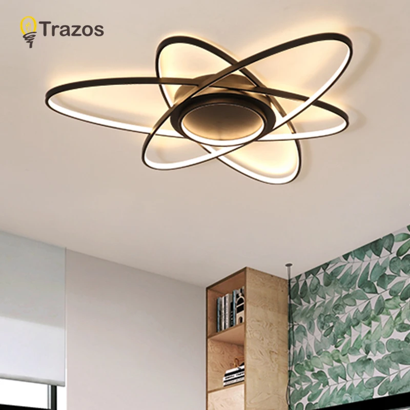 Акриловые современные светодиодные потолочные лампы для гостиной спальни