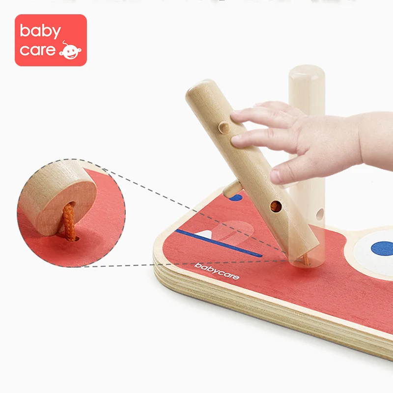 Babycare цветная цифровая познавательная игрушка деревянная детская ранняя
