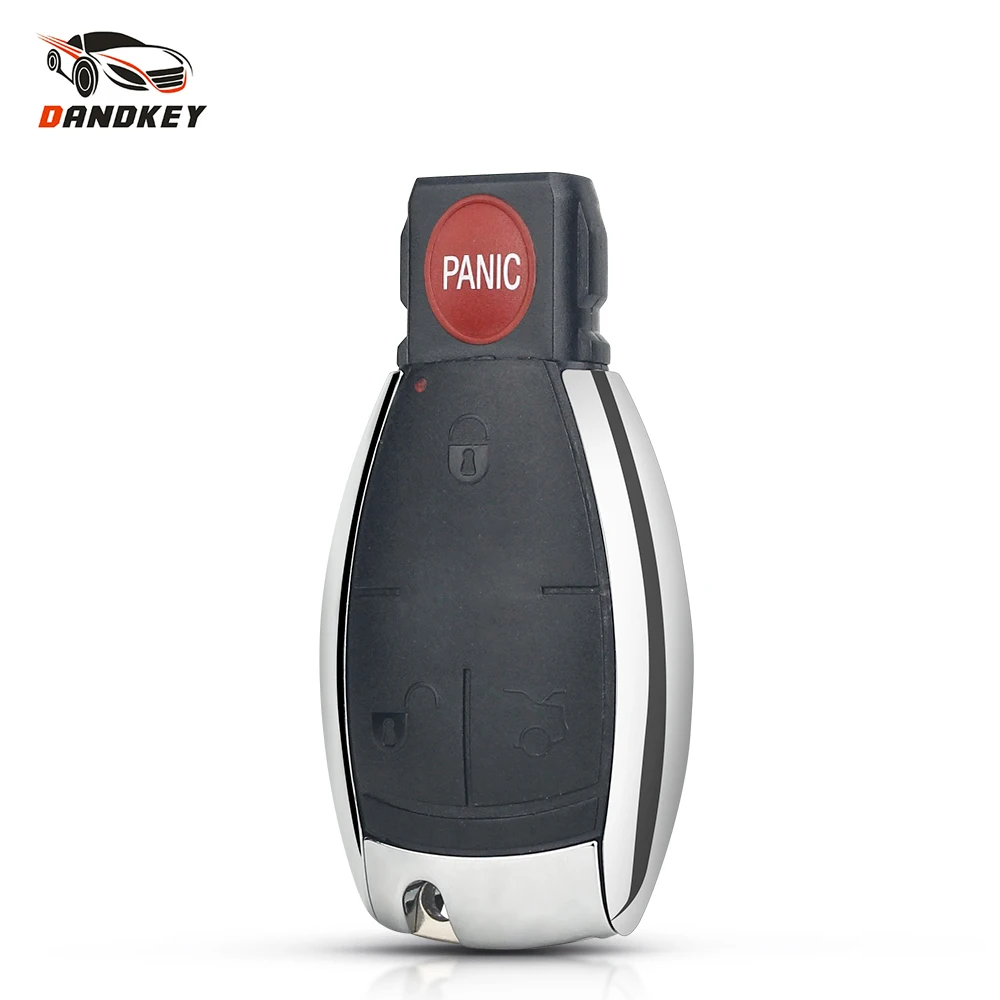 Dandkey 4 Buttons Remote Key Case Shell For Mercedes Benz CL SLk CLK C E S Class Fob Uncut Replacement With Battery Clamp Holder |