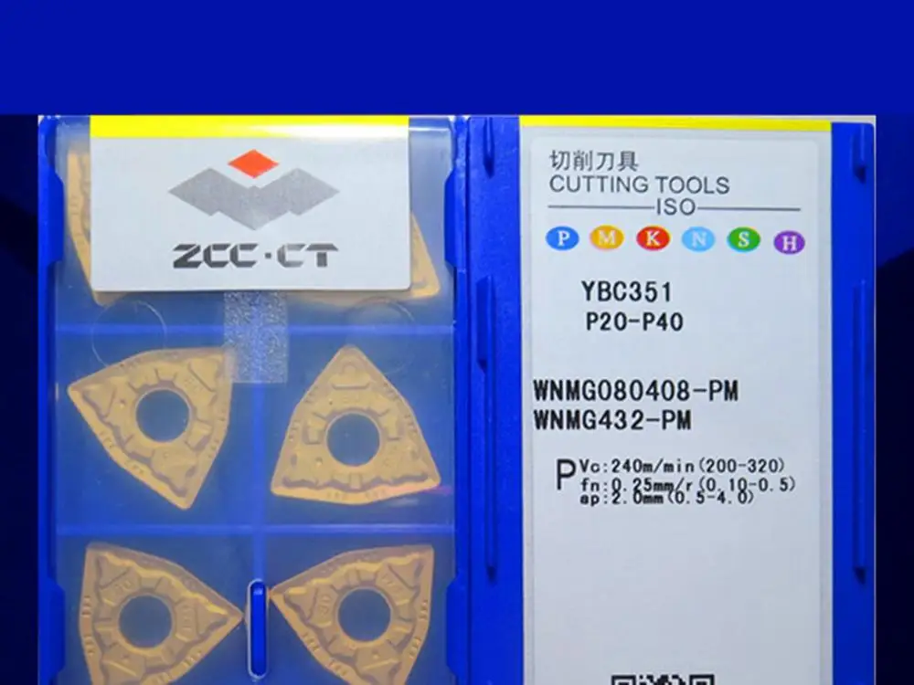 

WNMG080408-PM YBC351 caribde inserts 10PCS