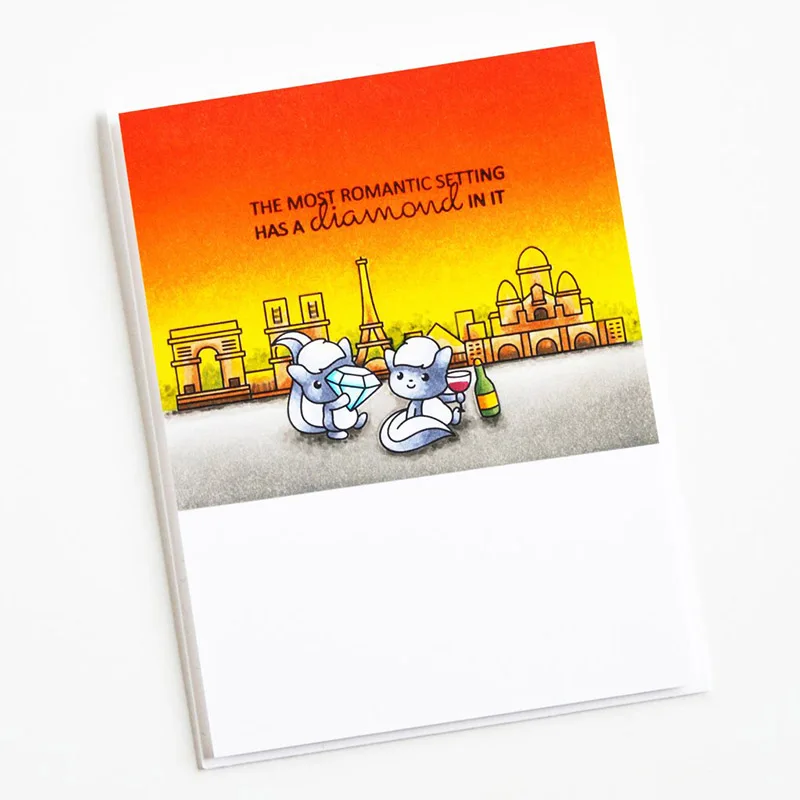 Высечка Наша история любви + прозрачная печати о и животных высечки штампы для