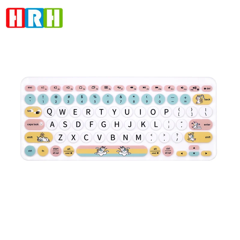 HRH Stylish Colors Keyboard Covers lqptop Skin Protector Protective For Logitech K380 keyboard cover | Компьютеры и офис
