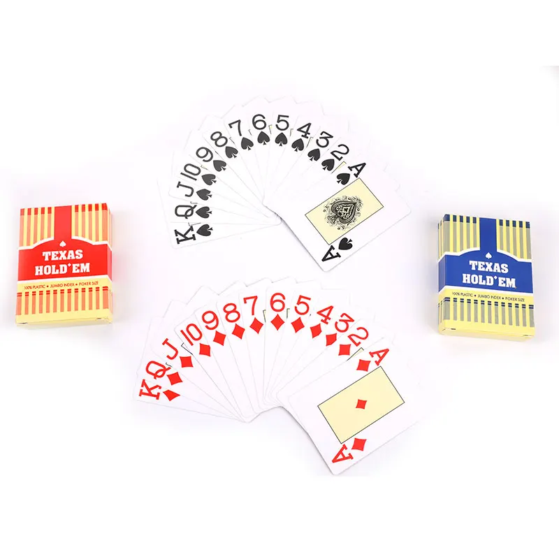 

1 Sets Classic Poker Card Set Texas Waterproof Frosted Poker Cards Plastic Playing Cards Poker Board Games