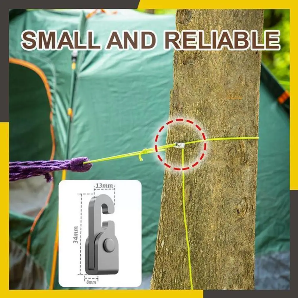 4 шт. самоблокирующиеся крючки для кемпинга 6 м | Спорт и развлечения
