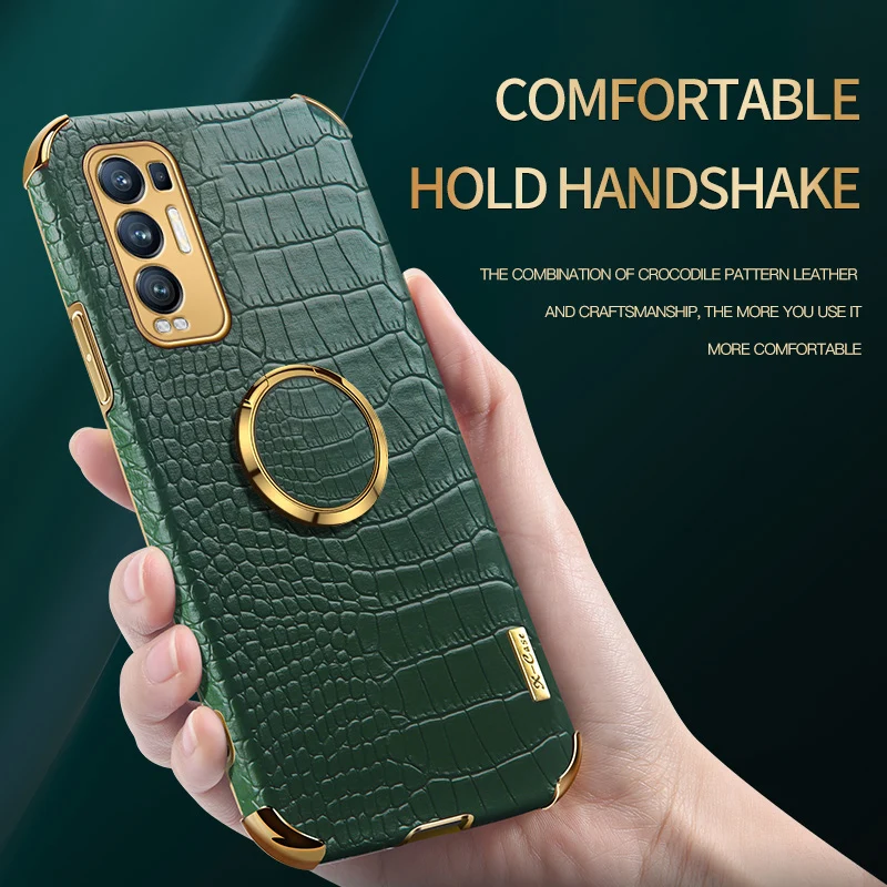 luxury pu leather phone case for oppo reno 4 5 lite 6 pro plus 4z 5z a54 a74 a94 cover case for realme gt neo 7 5g 8 pro c15 c21 free global shipping