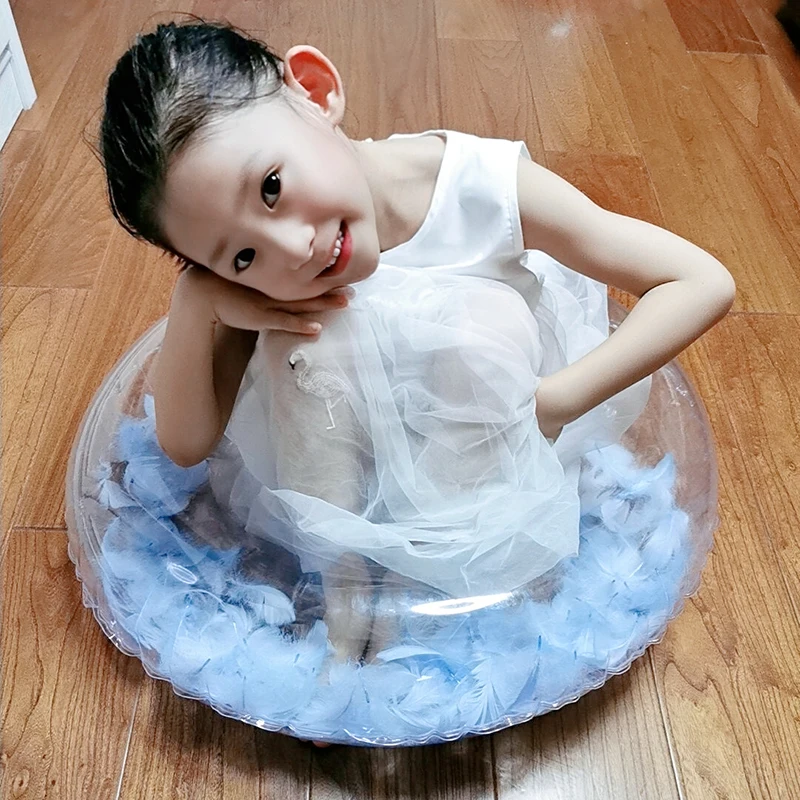 Фитнес 1 шт. Пластик надувные перо Плавательный Кольцо Буй для взрослых и детей