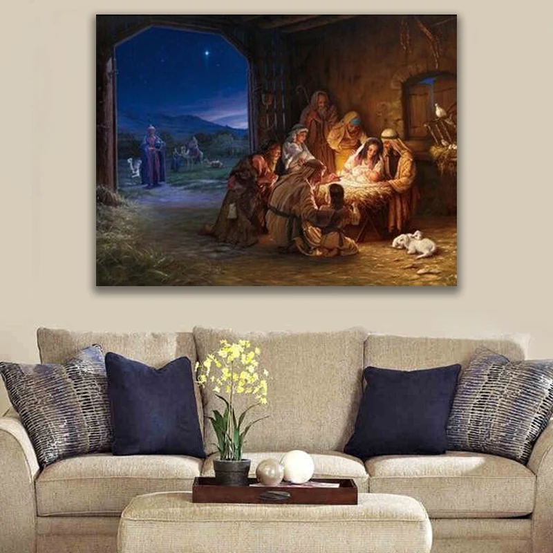 

Light of The World Christmas 1 Piece HD Prints Home Decor Painting Poster Wall Art Canvas Modular Pictures For Bedroom No Framed