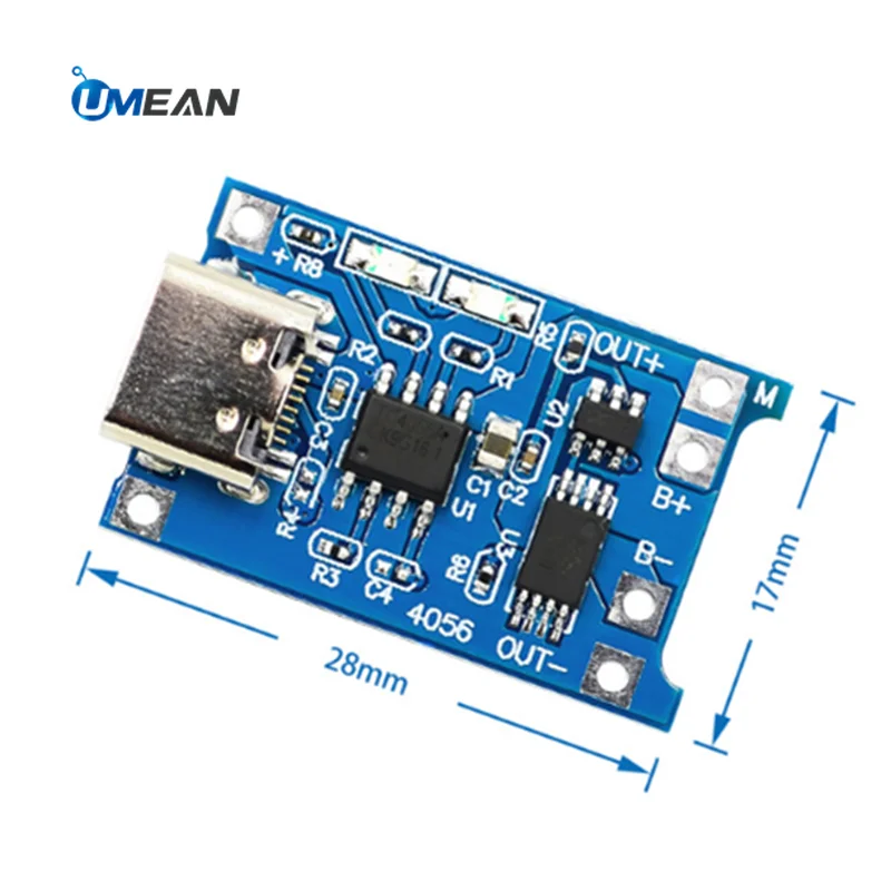 5 в Micro USB Type C 1A 18650 TP4056 литиевая батарея зарядная плата с защитным зарядным модулем