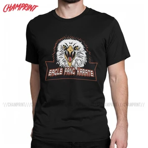 Eagle Fang Karate Cobra Kai T-Shirts for Men The Karate Kid Vintage Cotton Tee Shirt Short Sleeve T Shirt 4XL 5XL 6XL Tops