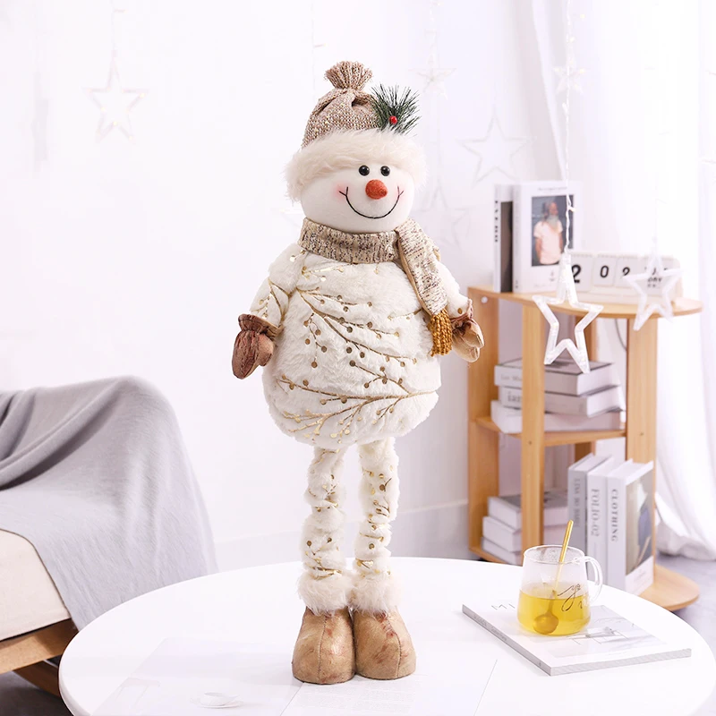 

Christmas Dolls Shopping Malls Hotel Windows Retractable Dolls Tree Scenes Snowman Decorations