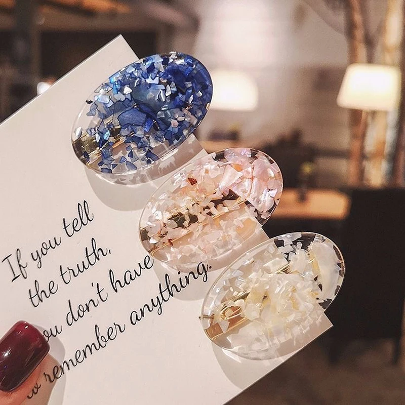 1Set Acetate Popular Hair Clips Acrylic Hairgrip Fashion Woman Accessories Hairpins BB Clip Styling Tool Barrettes Headwear |