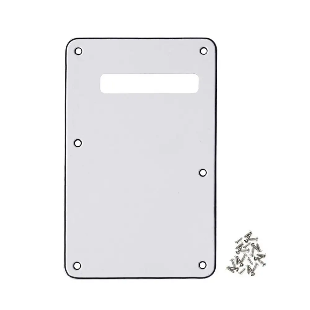 Новая задняя крышка для левой руки тремоло белая 3 слоя с винтами современных