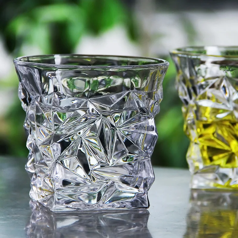 

Set of 2 irregular style fashion party club whiskey wine glass cups 200827-08