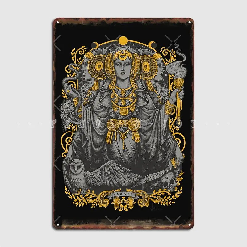 

Iberian Hecate Gray Metal Sign Club Home Printing Plates Tin Sign Poster