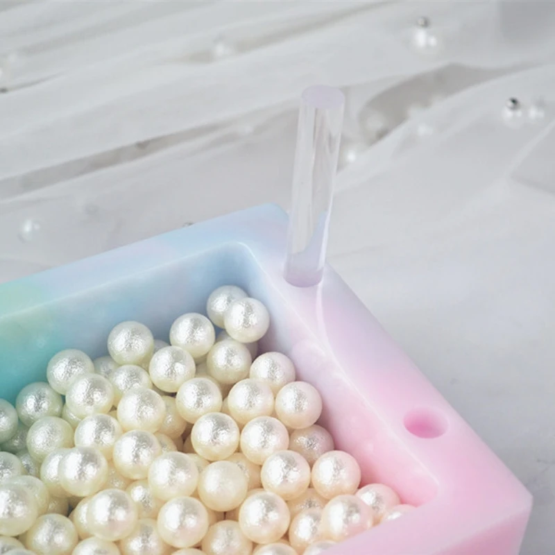 

Handmade Makeup Brush Holder Organizer Resin Mold Cosmetics Brushes Storage Solution Resin Casting Mold Art Crafts Tools