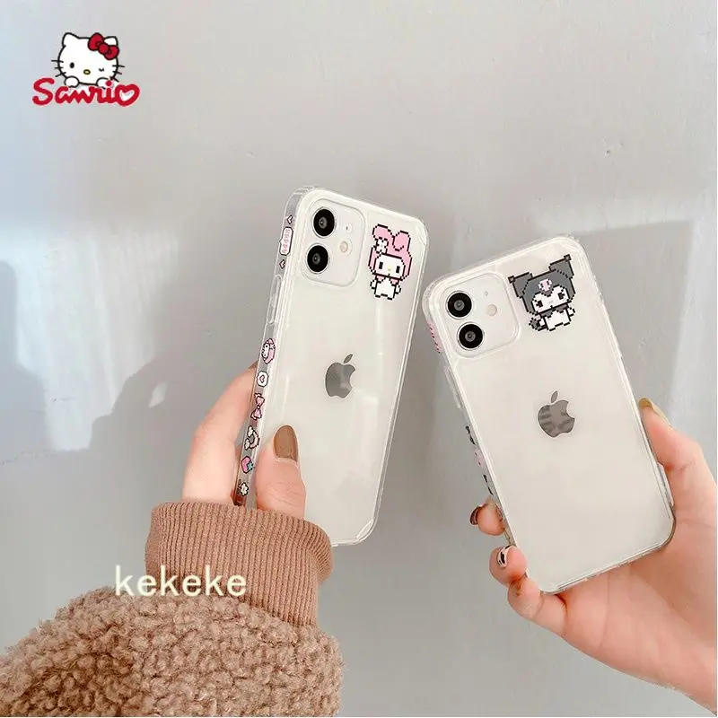 

Sanrio Kuromi Melody mobile phone case for iPhone13 13Pro 13Promax 12 12Pro Max 11 Pro X XS MAX XR 7 8 Plus back cover case