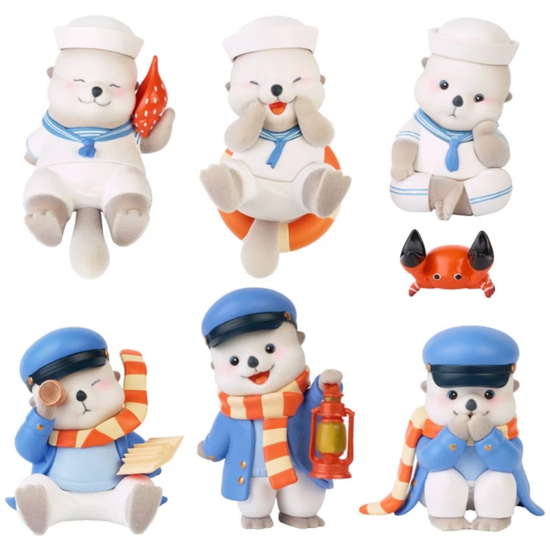 Случайные модели игрушек Mr.jiojio синяя трубка серия морской выдры реальная