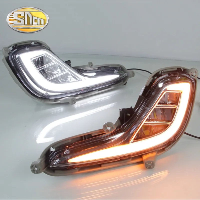 Для Hyundai акцент I25 Solaris 2010 - 2013 SNCN Светодиодный дневной светильник желтый указатель