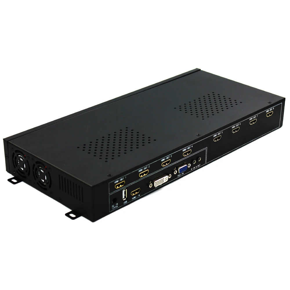 Настенный видеоконтроллер ISEEVY 2x4 4x2 HDMI DVI VGA USB видеопроцессор для 8 ТВ сращивания
