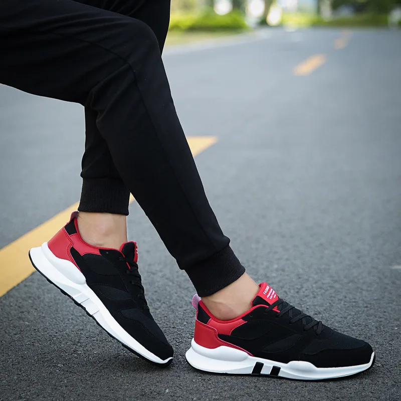 

2020 KICKQZQP Mesh Men Casual Shoes Lace-up Men Shoes Lightweight Comfortable Breathable Walking Sneakers Tenis Feminino Zapatos