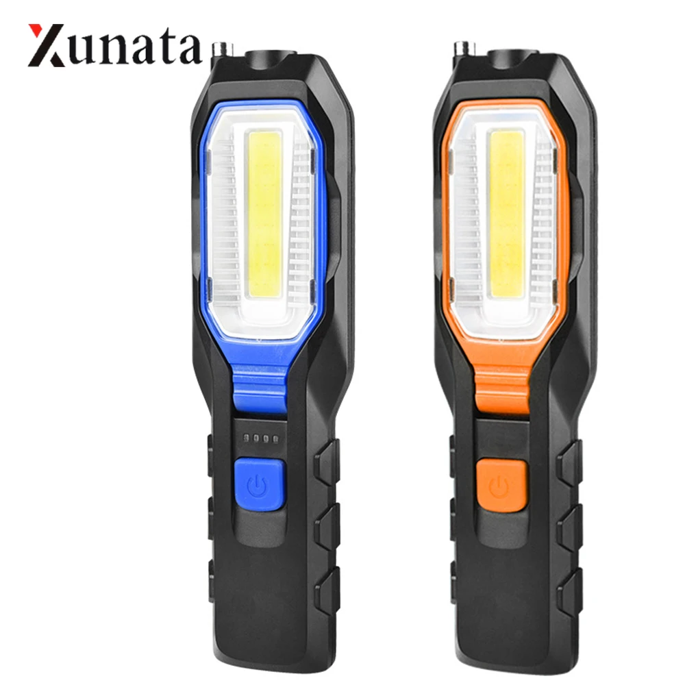 

USB Rechargeable COB LED Worklight Flexible Magnetic Flashlight Waterproof Emergency Work Lamp Portable Torch Lanterna
