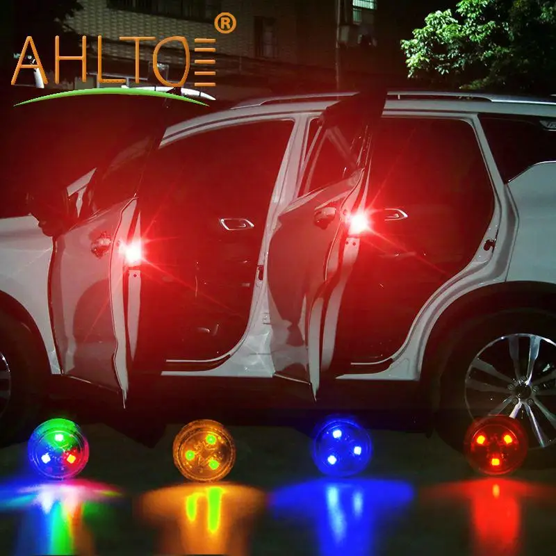 2X красные синие общего Беспроводной анти Collid автомобильный светильник дверь