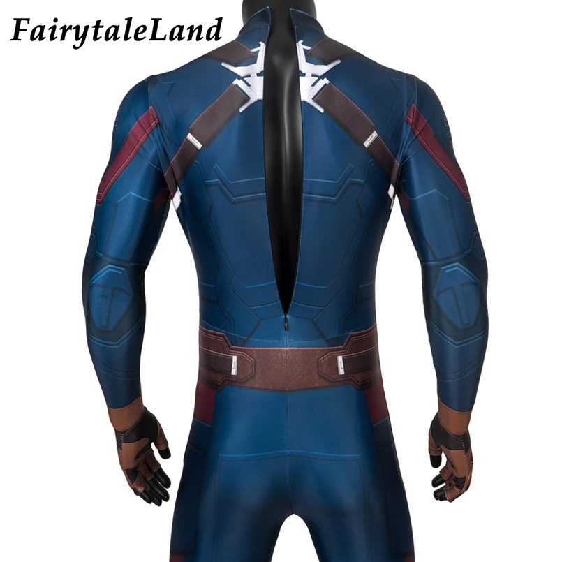 Костюм супергероя для Хэллоуина косплей комбинезон капитана костюм Стива с 3D