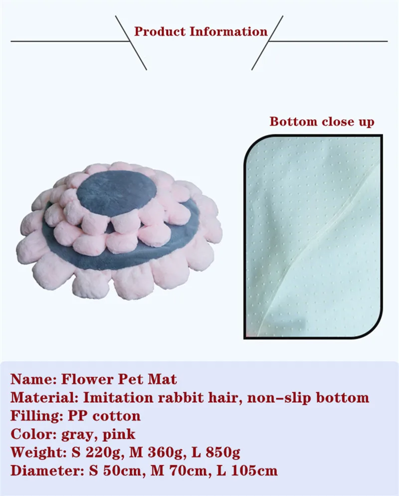 

Round Pink Plush Fluffy Dog Bed for Small Dogs Soft Comfortable Luxury Window Cat Bed Cat Cushion Puppy Blanket Large Dog Bed
