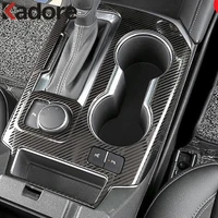 for chevrolet blazer 2019 2020 interior accessories carbon fiber gear shift panel cover water cup cover trim car styling lhd