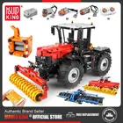 Радиоуправляемый трактор Fastrac 4000er MOULD KING MOC, высокотехнологичный грузовик, набор строительных блоков, кирпичи, детские развивающие игрушки, рождественские подарки