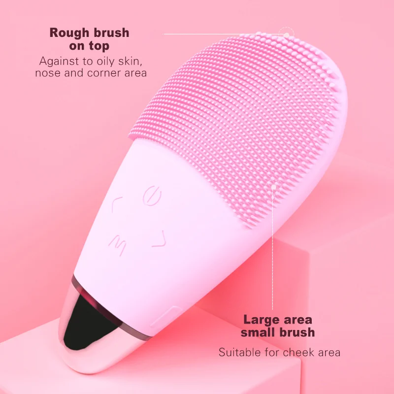 Щетка для очищения лица электрическая щетка массажер силиконовый коврик очистки