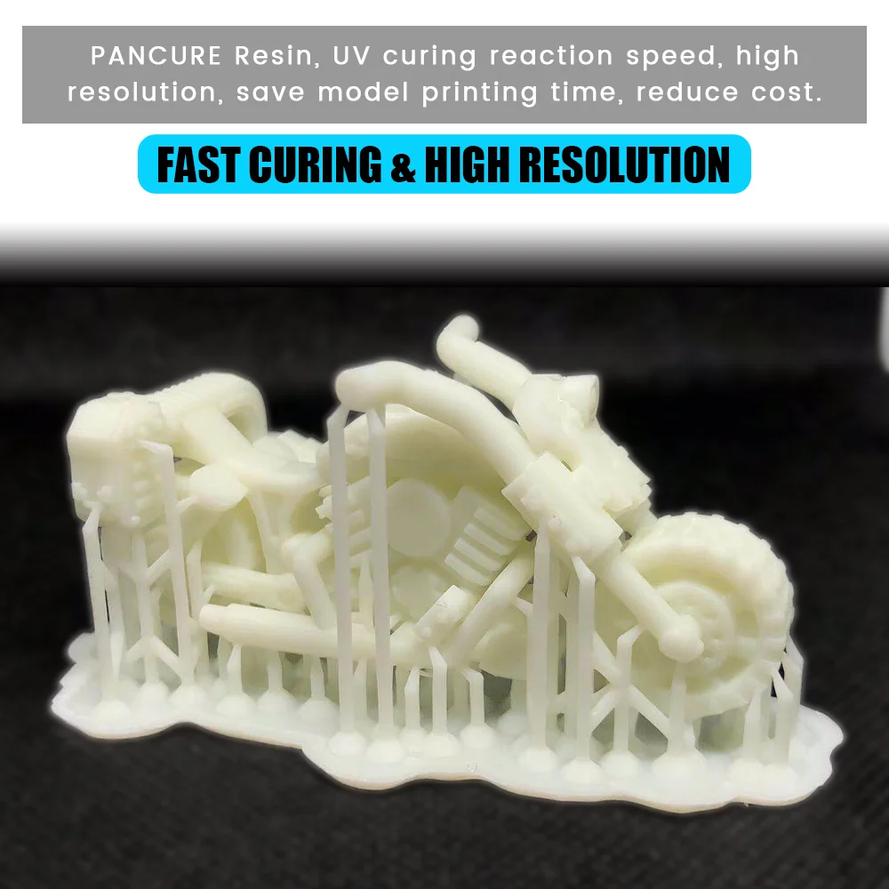PANCURE 405nm UV Curing High Precision LIquid Printing Material Photosensitive Resin for 3d-Printer LCD DLP SLA 500g