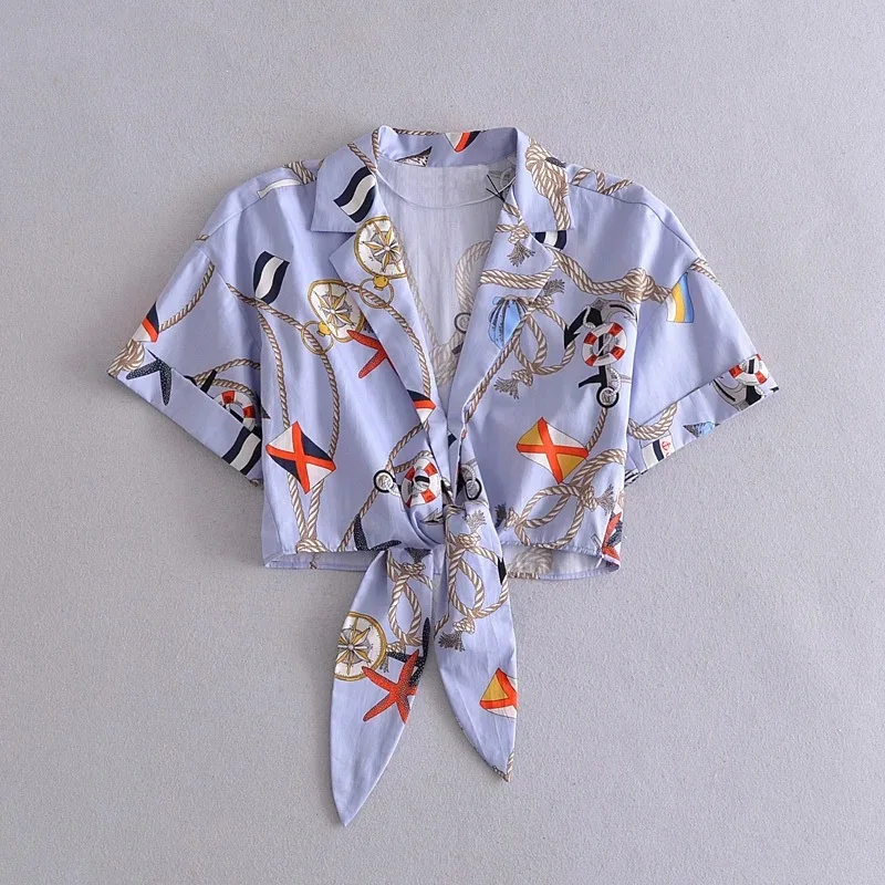 

Elegant Print Bow Blouse Women Top 2021 Fashion Short Sleeve V Neck Tshirt Summer Beach Party Sexy Slim Causal Tops