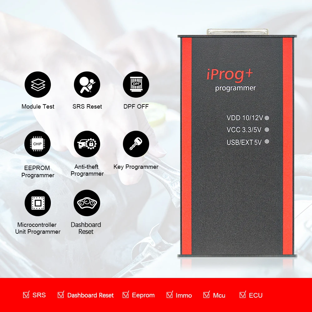 Программатор IPROG Pro 2019 Full V85 ECU Iprog + IMMO сброс приборной панели километр подушки