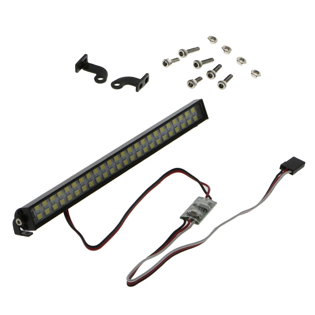

48 LED 1/8 1/10 RC LED Lights Bar Roof Light Lamp for -4 SCX10 90046 Car