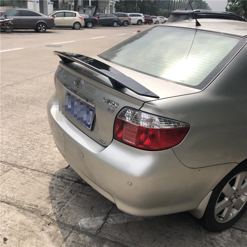 Спойлер Для Yaris VIOS 2006-2018 Toyota ABS Материал заднее крыло автомобиля праймер цвет
