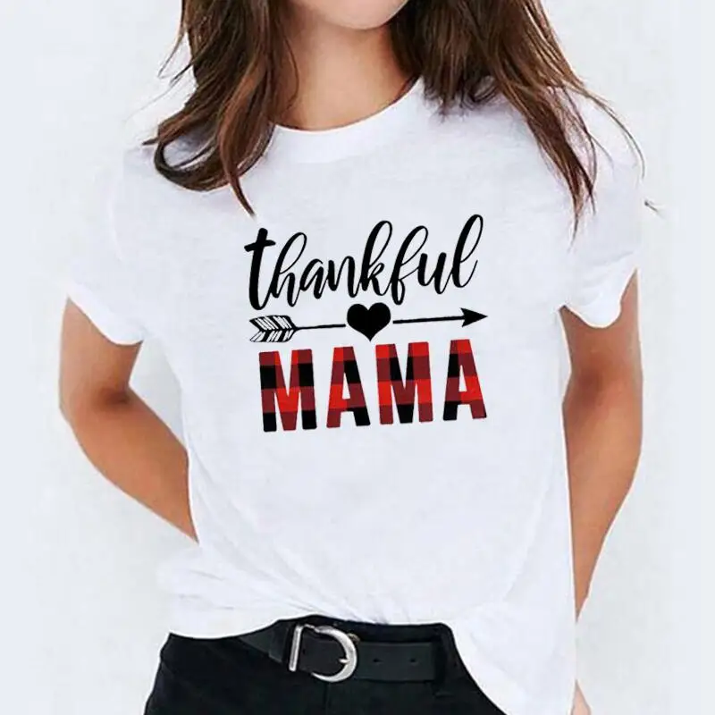 

Fashion Mother's Day Short Sleeve Women T-Shirt Casual Mama Tee Shirt Femme Summer T Shirt Women Tops Casual Camiseta Mujer